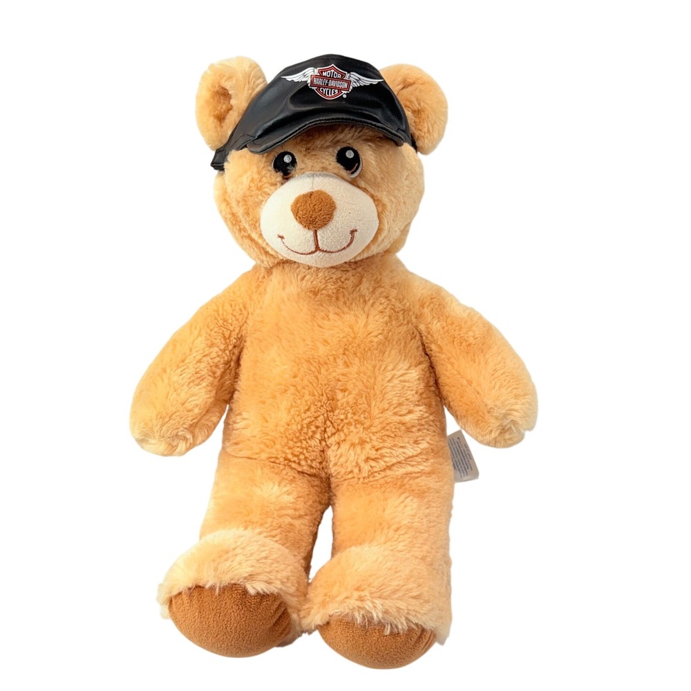 Build-A-Bear Workshop Teddy Bear with Removable Harley-Davidson Hat Accessory
